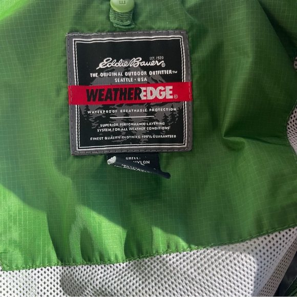 Eddie Bauer Weather Edge Waterproof Breathable Packable Windbreaker Jacket Small - Picture 6 of 9
